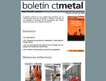 Tablet Screenshot of boletin.ctmetal.es